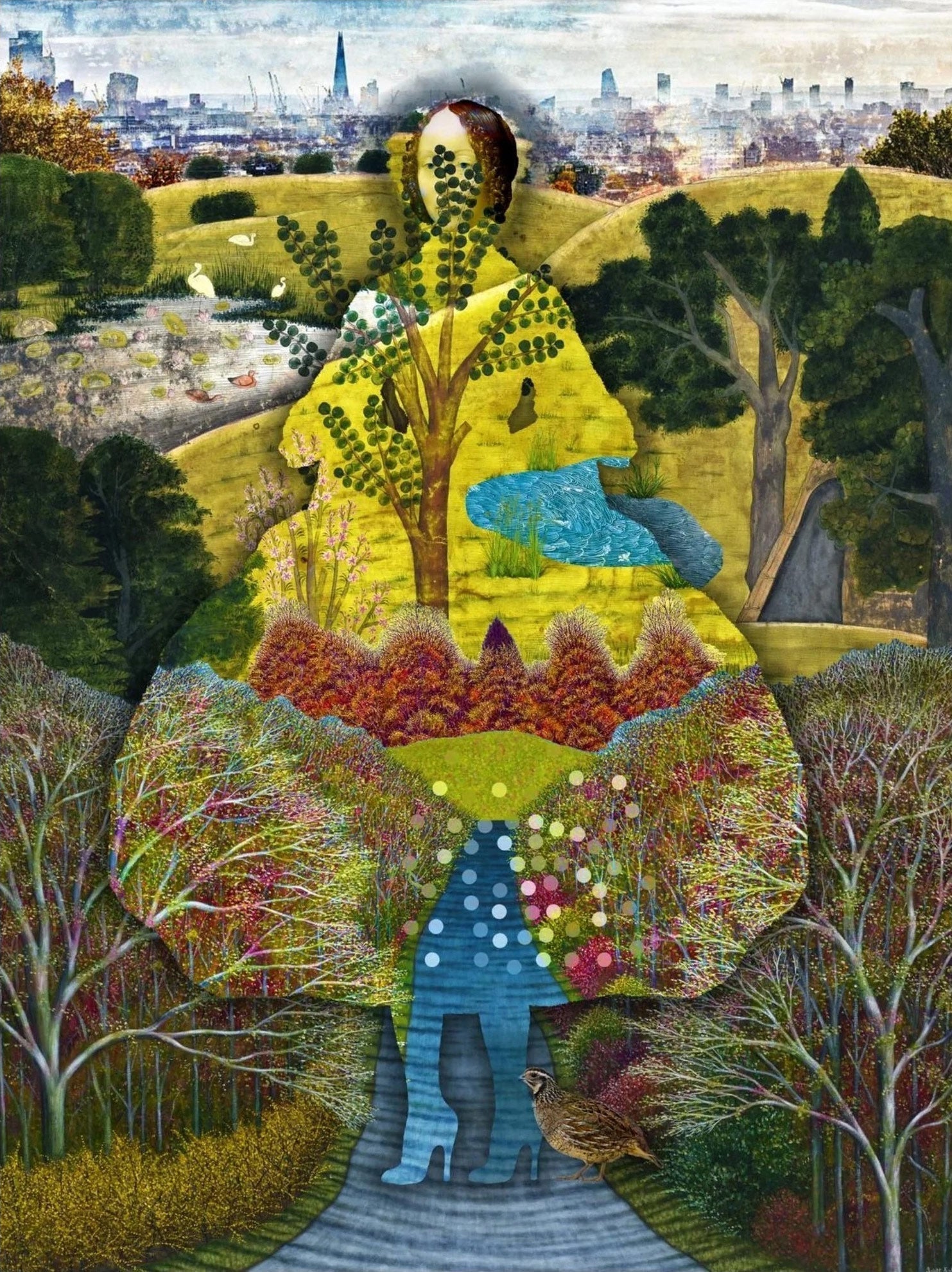 A View of Parliament Hill, London: Allegorical View with Landscape by Bob Holmes