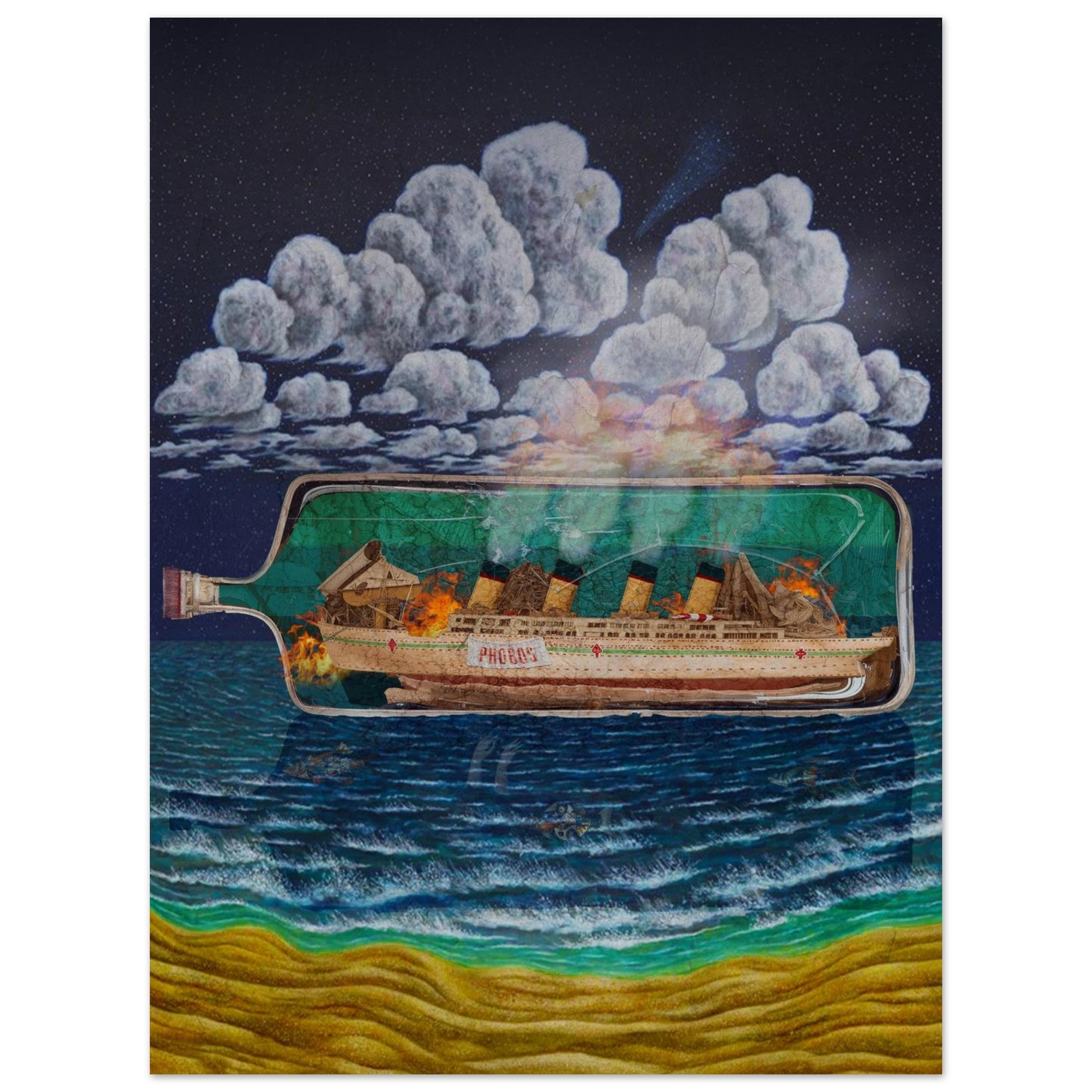 Bottled Up: Digital Painting and Collage by Bob Holmes