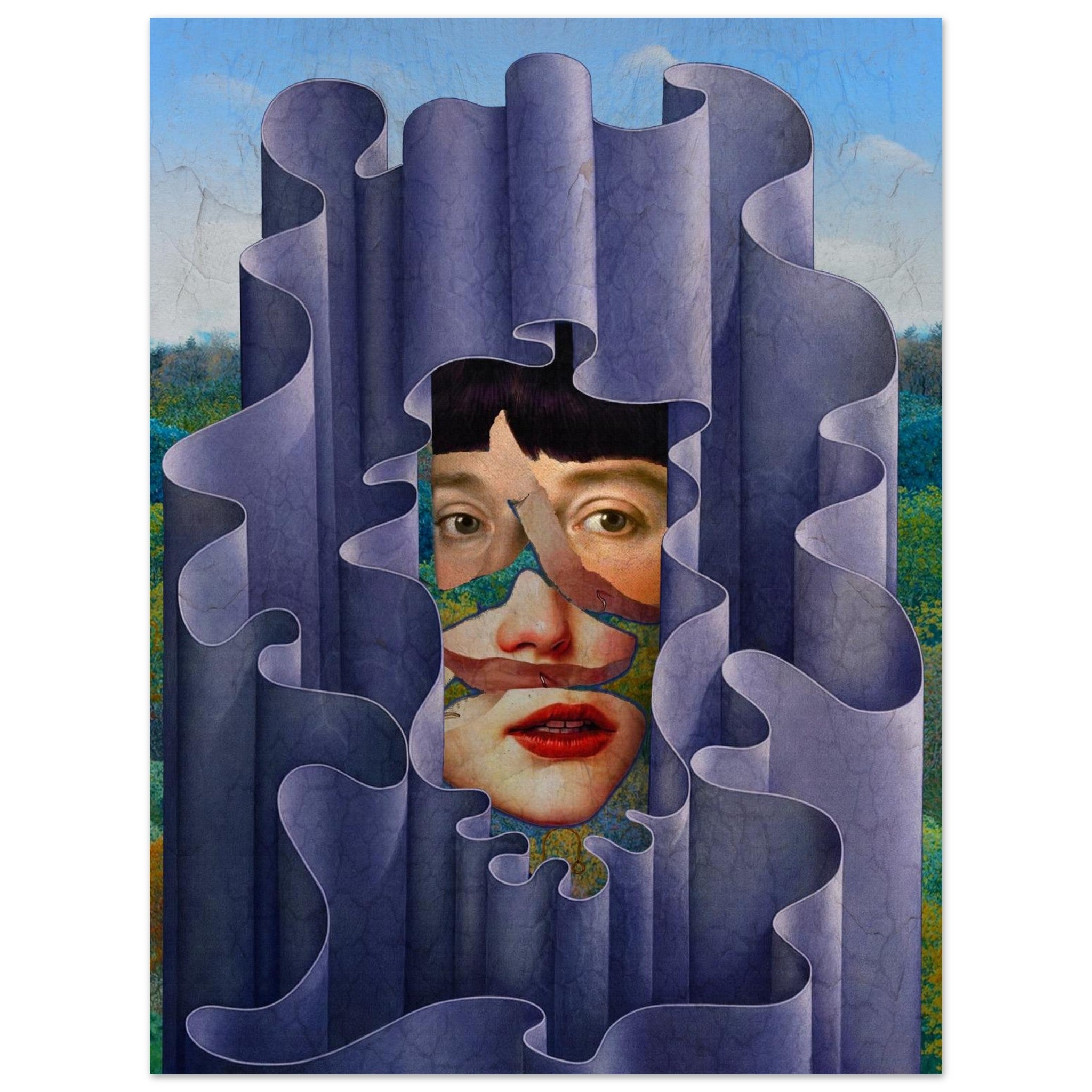 Disclosure: Allegorical Digital Painting and Collage by Bob Holmes